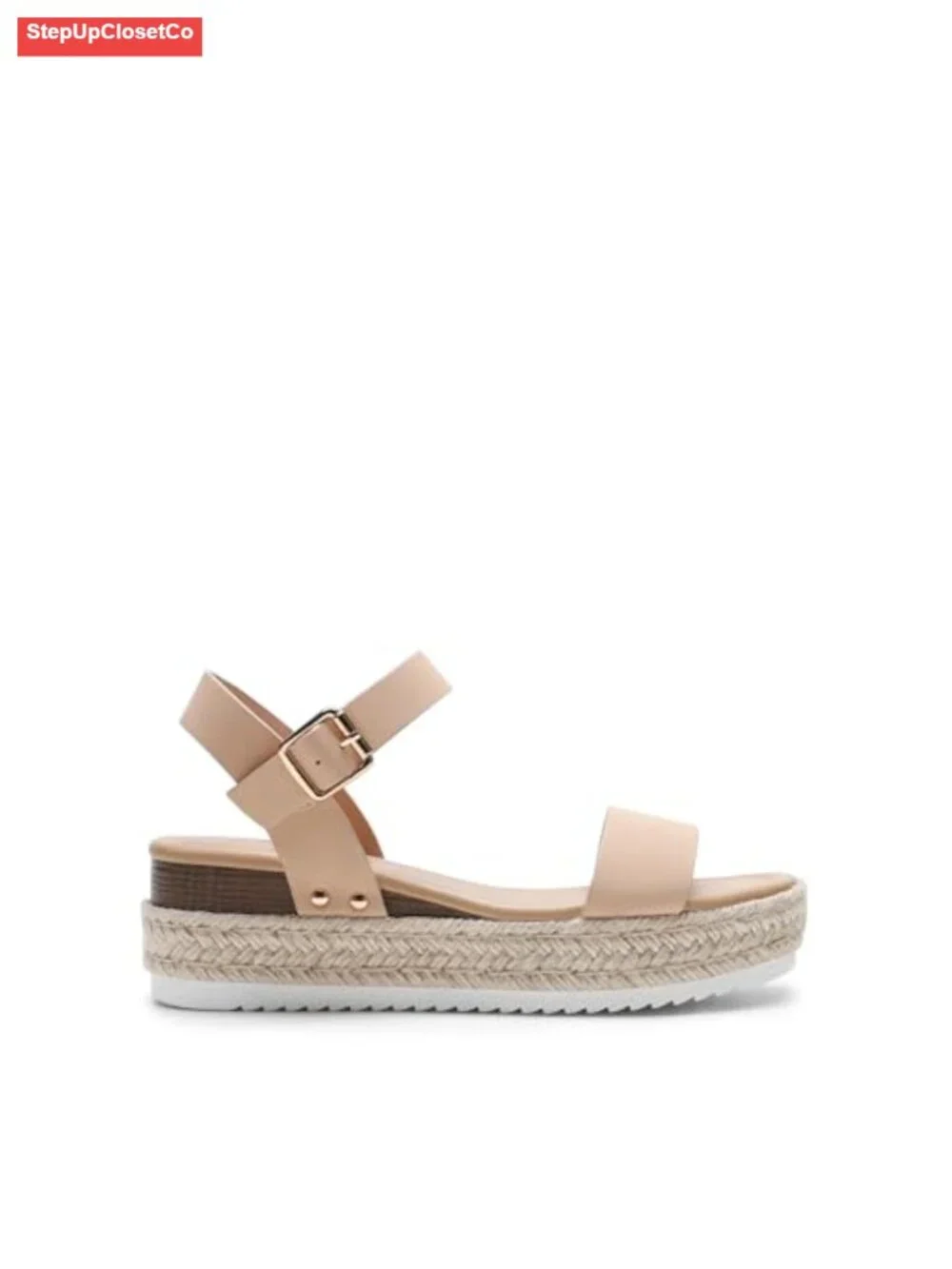 Women's Espadrille Wedge Sandals, Open Toe Ankle Strap Summer Shoes